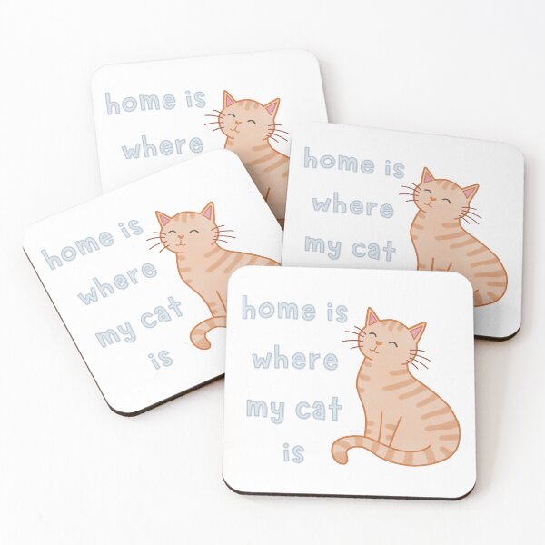 Item preview, Orange Tabby Cat Home Is Where My Cat Is Cute Funny designed and sold by winterpumpkin.