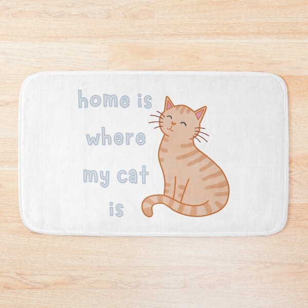 Item preview, Orange Tabby Cat Home Is Where My Cat Is Cute Funny designed and sold by winterpumpkin.