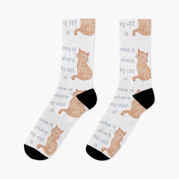 Item preview, Orange Tabby Cat Home Is Where My Cat Is Cute Funny designed and sold by winterpumpkin.