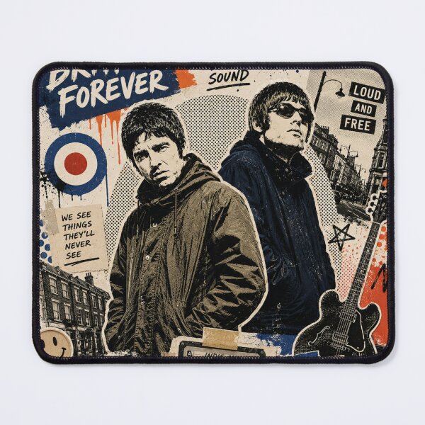 Item preview, Britpop Forever Retro Music Collage designed and sold by irfanedysud.