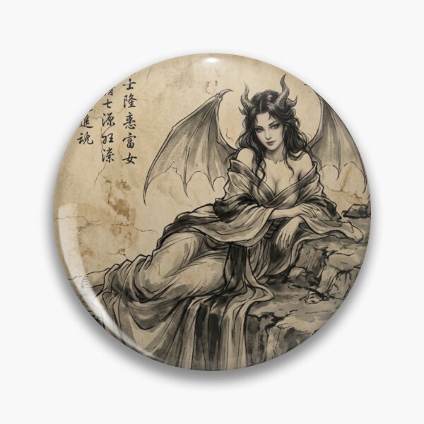 Item preview, The Succubus's Allure Sumi-e Ink Wash designed and sold by DuckOddity.