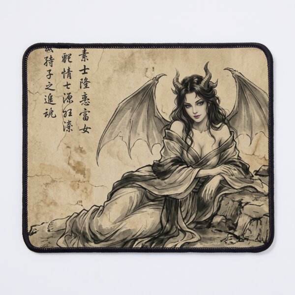 Item preview, The Succubus's Allure Sumi-e Ink Wash designed and sold by DuckOddity.