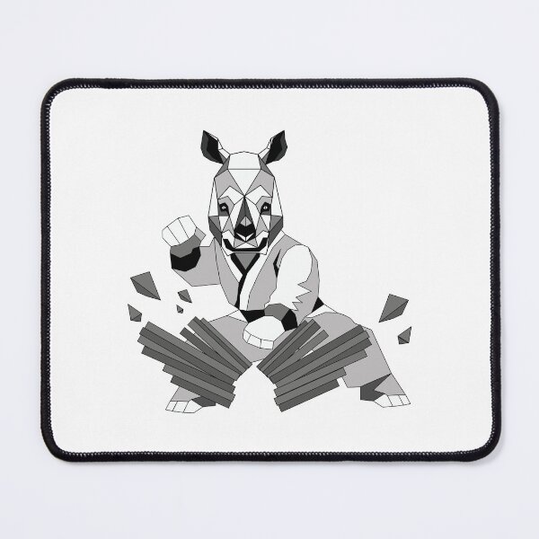 Item preview, Rey the Rhino – Board Breaking Karate Champion designed and sold by MORRAx.