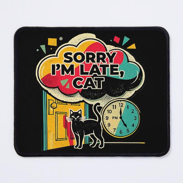Item preview, Sorry I'm Late, Cat designed and sold by JTP Home Treausres.