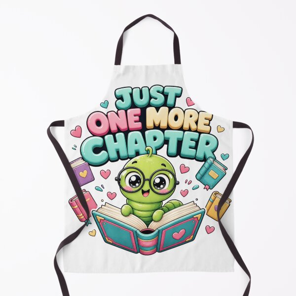 Item preview, Just One More Chapter Kawaii Bookworm designed and sold by BoosterShop.