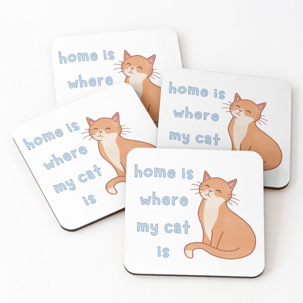 Item preview, Orange Cat Home Is Where My Cat Is Cute Funny designed and sold by winterpumpkin.