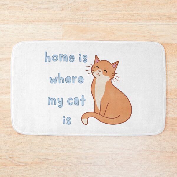 Item preview, Orange Cat Home Is Where My Cat Is Cute Funny designed and sold by winterpumpkin.
