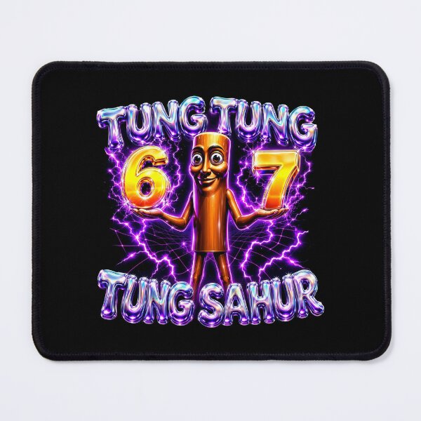 Item preview, Surreal 3D Tung Tung Sahur 6 7 Lightning Meme designed and sold by Vermanartist.