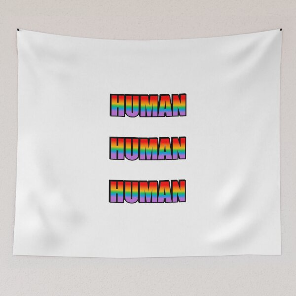 Item preview, HUMAN rainbow LGBT Pride designed and sold by Inspirationmotivation.