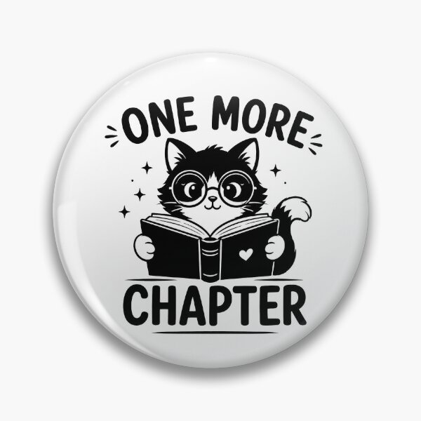 Item preview, One More Chapter - Book-Loving, Glasses-Wearing Cat designed and sold by SociallyDeadClub.