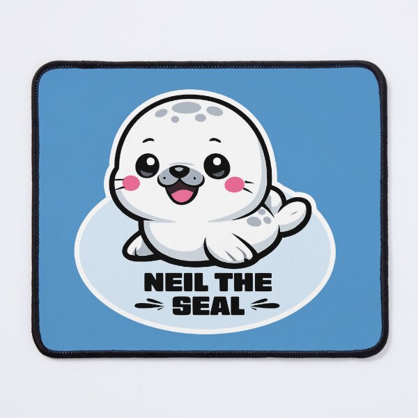 Item preview, Neil the Seal Cute Kawaii Sticker designed and sold by Colorsandpixels.