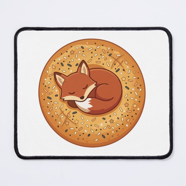 Item preview, Cute Red Fox Sleeping Everything Bagel designed and sold by ArcApparel2020.