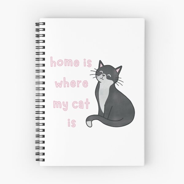 Item preview, Black and White Tuxedo Cat Home Is Where My Cat Is Cute Funny designed and sold by winterpumpkin.