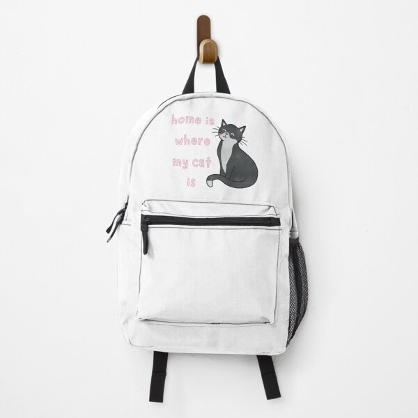 Item preview, Black and White Tuxedo Cat Home Is Where My Cat Is Cute Funny designed and sold by winterpumpkin.