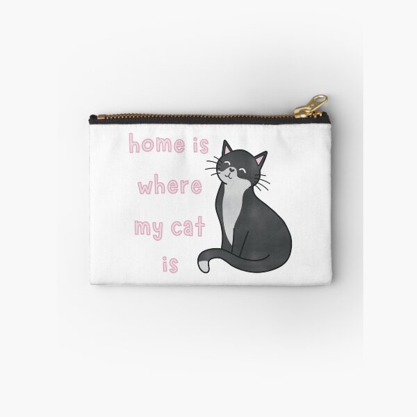 Item preview, Black and White Tuxedo Cat Home Is Where My Cat Is Cute Funny designed and sold by winterpumpkin.