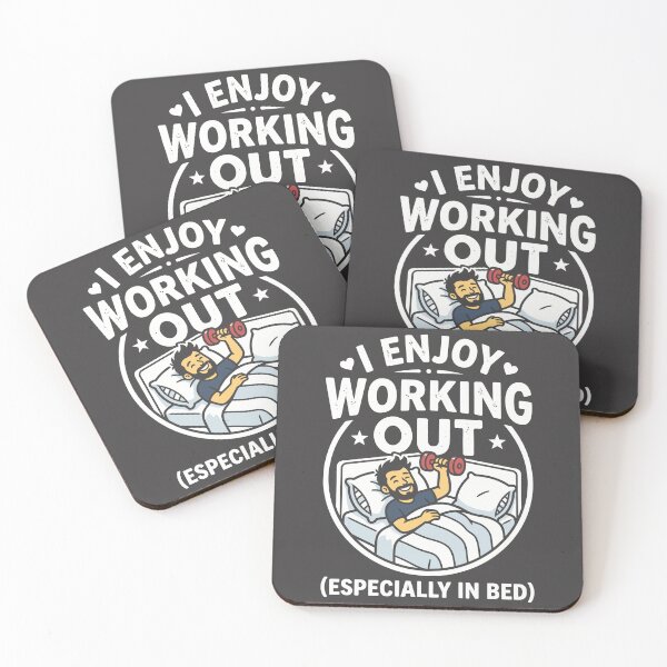 Item preview, I Enjoy Working Out Especially In Bed Lazy Fitness designed and sold by Amir Faysal.