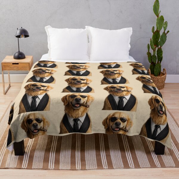 Item preview, Boss Golden Retriever designed and sold by BagFactoryUK.
