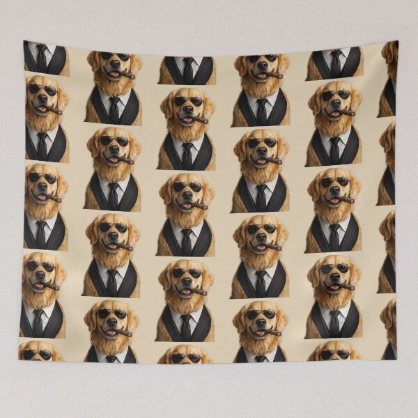 Item preview, Boss Golden Retriever designed and sold by BagFactoryUK.