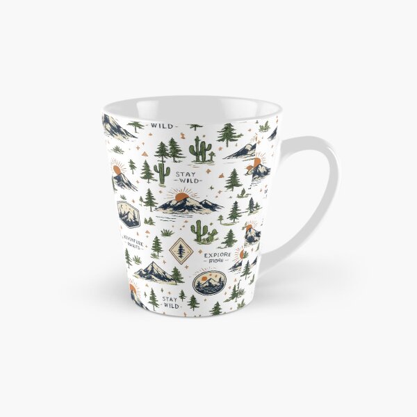Item preview, Vintage Mountain Adventure Pattern – Explore More Wilderness Nature Design designed and sold by RedPixelPlus.