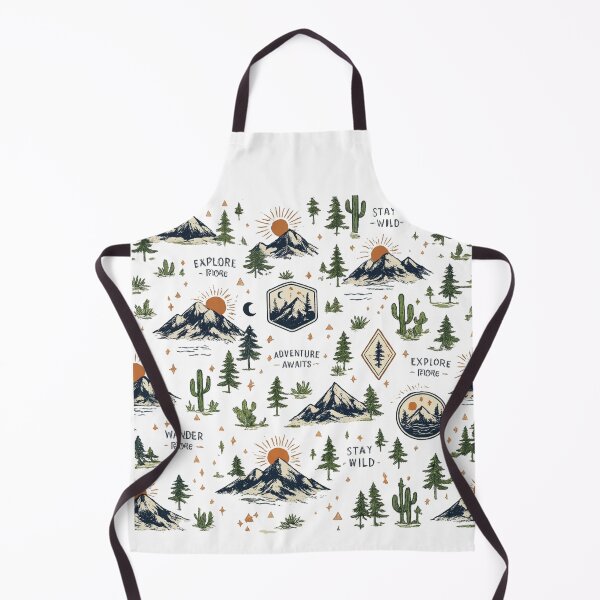 Item preview, Vintage Mountain Adventure Pattern – Explore More Wilderness Nature Design designed and sold by RedPixelPlus.