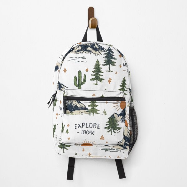 Item preview, Vintage Mountain Adventure Pattern – Explore More Wilderness Nature Design designed and sold by RedPixelPlus.