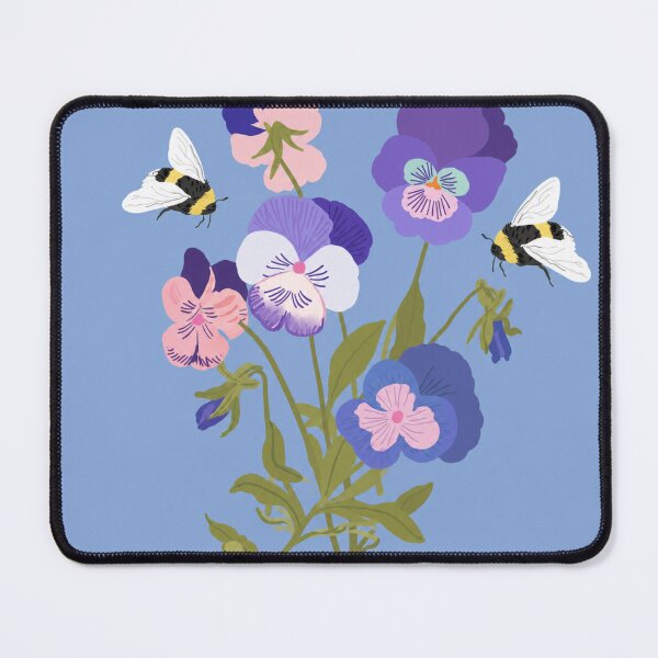 Item preview, Pansies and Bumblebees Botanical Illustration designed and sold by minbadesign.