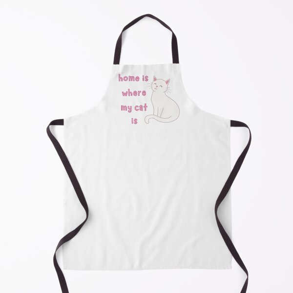 Item preview, White Cat Home Is Where My Cat Is Cute Funny designed and sold by winterpumpkin.