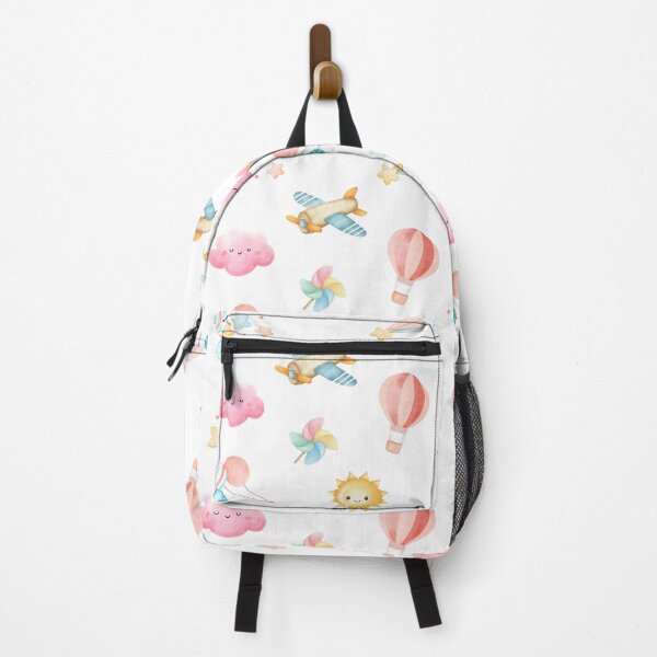 Item preview, Kawaii Watercolor Airplane Balloon Sky Nursery Art designed and sold by mug&more station.
