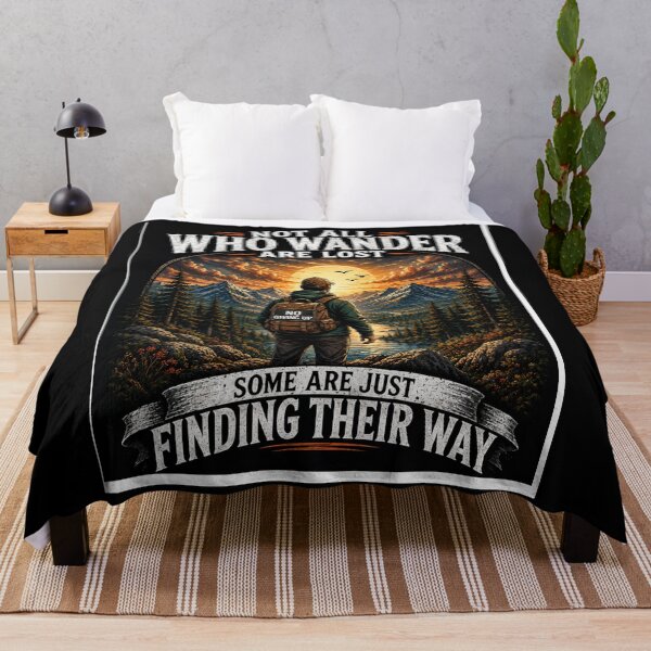 Item preview, Not All Who Wander Are Lost Some Are Just Finding Their Way Vintage Hiking Design designed and sold by Igrowlab254.