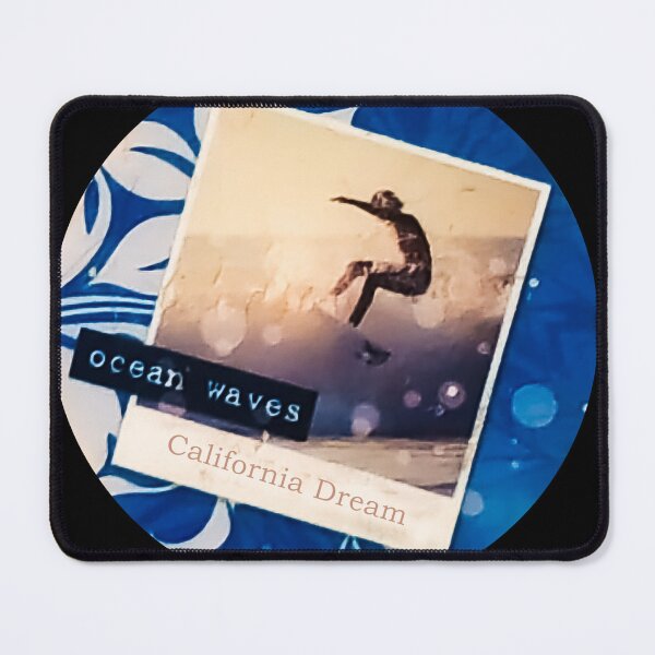 Item preview, Ocean Waves California Dream Retro Surf Polaroid Sign designed and sold by Tokraz-art.