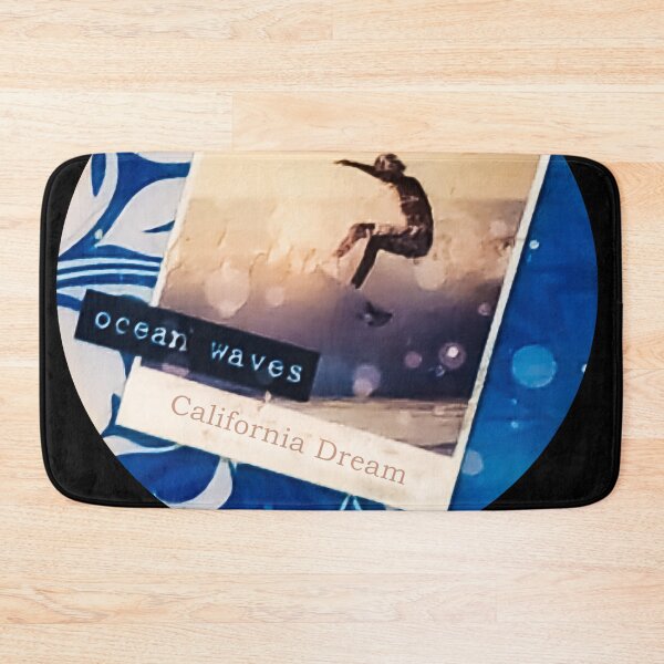 Item preview, Ocean Waves California Dream Retro Surf Polaroid Sign designed and sold by Tokraz-art.