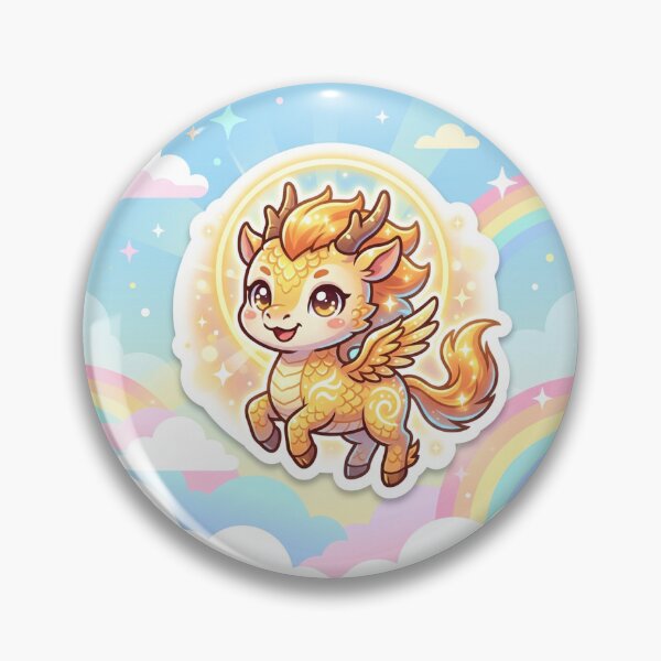 Item preview, Cute Kawaii Qilin Kirin Mythical Creature Anime Chibi Sticker Illustration designed and sold by uegi.