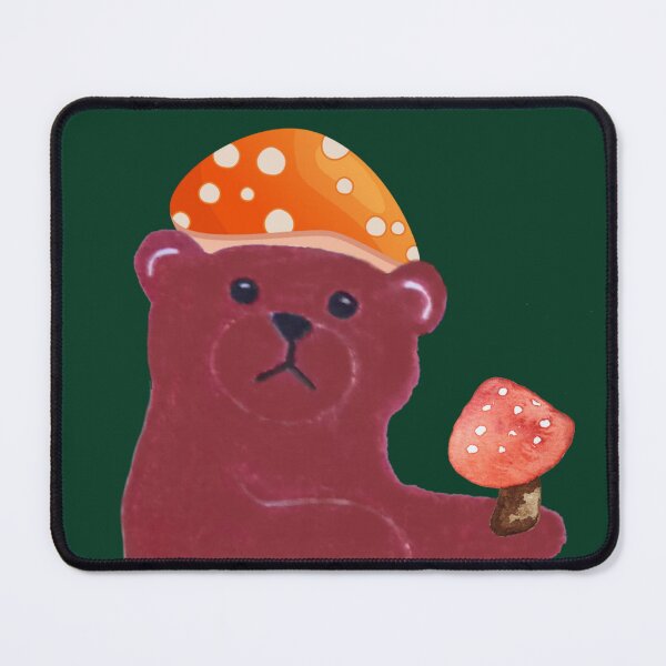 Item preview, Mushroom Loving Funny Bear designed and sold by glowvim.