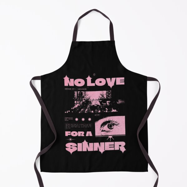 Item preview, No Love For A Sinner Pink Cyber Grunge Poster designed and sold by SarvynStudio.