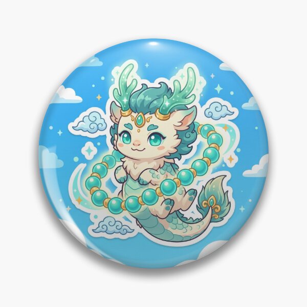 Item preview, Chibi Qilin Dragon Sticker Cute Anime Lover Gift designed and sold by uegi.