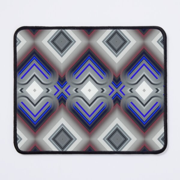 Item preview, Blue Neon Geometric Seamless Pattern with Modern Diamond Shapes designed and sold by ScreenPin.