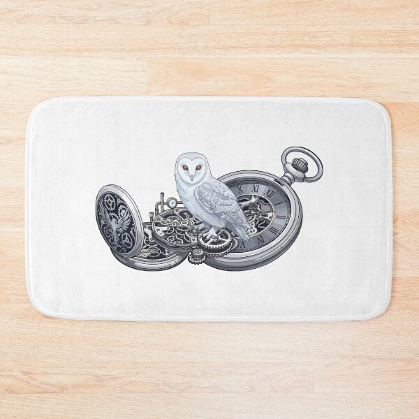 Item preview, Barn Owl Gothic Silver Clockwork Pocket Watch designed and sold by Arc2020.