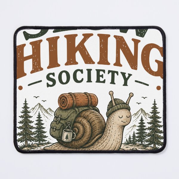 Item preview, Slow Hiking Society Nature Snail Adventure designed and sold by TeeVerse27.