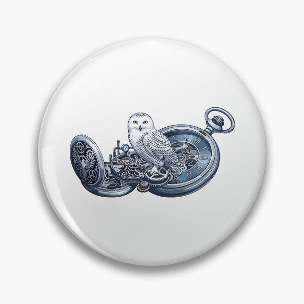 Item preview, Snowy Owl Mechanical Winter Steampunk Timepiece designed and sold by ArcApparel2020.
