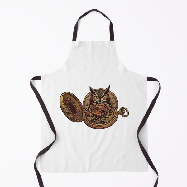 Item preview, Great Horned Owl Heavy Copper Steampunk Clock designed and sold by ArcApparel2020.