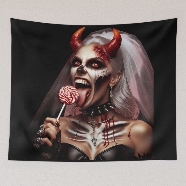 Item preview, Demon Bride Licking Swirl Lollipop designed and sold by Voodoo Store Paranormal Collections.