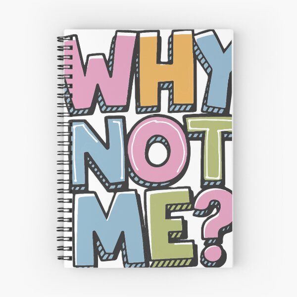 Item preview, Why Not Me? Motivational Typography Illustration designed and sold by ArhaanFashions.