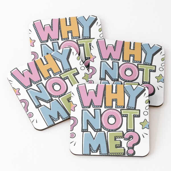 Item preview, Why Not Me? Motivational Typography Illustration designed and sold by ArhaanFashions.