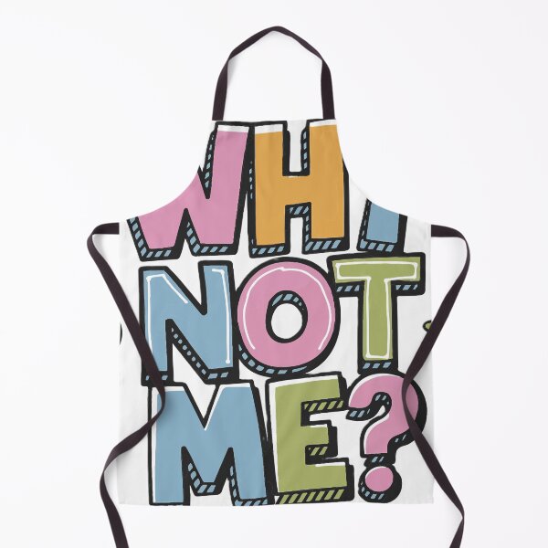 Item preview, Why Not Me? Motivational Typography Illustration designed and sold by ArhaanFashions.
