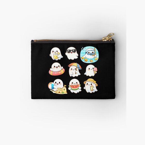 Item preview, Summer Ghost Sticker Pack Cute Spooky Beach Vacation Holiday Fun Design designed and sold by Artycom.