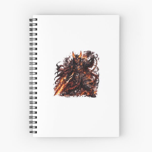 Item preview, Inferno Oni Warrior – Dark Fantasy Sticker designed and sold by blossomfun.