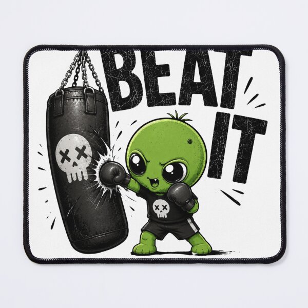 Item preview, Beat It Funny Alien Boxing Shirt | Cute Green Alien Punching Bag | Sarcastic Graphic Tee designed and sold by Diesel outlaw .