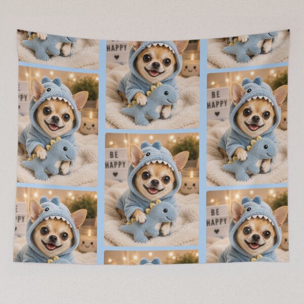 Item preview, Cute Chihuahua Dinosaur Hoodie designed and sold by BagFactoryUK.