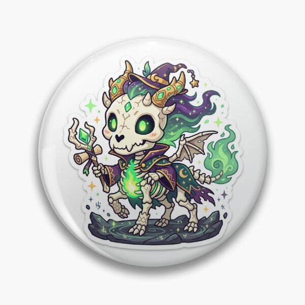 Item preview, Chibi Undead Bone Qilin Sorcerer Sticker designed and sold by uegi.