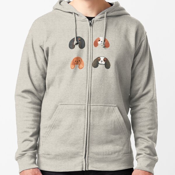 Vista previa del artículo con la obra «Spaniels King Charles de Calieer: rubí, negro y fuego, tricolor y Blenheim», diseñado y vendido por jollyinu.